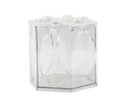 Fish Tank Transparent with Air Vent Clear Goldfish Small Betta Fish Tank for Home Use Style 6