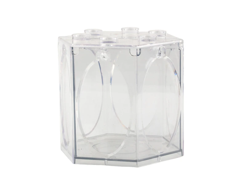 Fish Tank Transparent with Air Vent Clear Goldfish Small Betta Fish Tank for Home Use Style 6