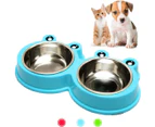 Durable Stainless Steel Dog Bowl Food Water Feeder Non-Slip Design