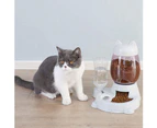 Automatic cat feeder, food feeder and water dispenser bowl, dog feeder with water bottle, water dispenser