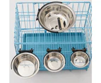 Pet hanging fixed stainless steel dog bowl Anti-overturning pet food bowl
