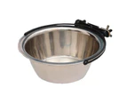 Pet hanging fixed stainless steel dog bowl Anti-overturning pet food bowl