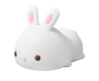 Cute Bunny Night Light for Kids Room, Kids Night Light for Bedroom Cute Bunny Lamp, Silicone Squishy Girls Night Light