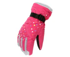 Winmax Women Winter Ski Gloves Waterproof Windproof Snowboard Gloves for Cold Weather-RoseRed