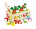 1 Set  Shape Sorting Toy Educational Hand Eye Coordination Colorful Baby Activity Cube Toy Wood Shape Animal Matching Box for Entertainment