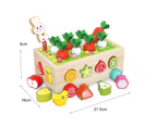 1 Set  Shape Sorting Toy Educational Hand Eye Coordination Colorful Baby Activity Cube Toy Wood Shape Animal Matching Box for Entertainment