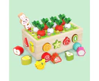 1 Set  Shape Sorting Toy Educational Hand Eye Coordination Colorful Baby Activity Cube Toy Wood Shape Animal Matching Box for Entertainment