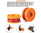 Compatible with Worx WA0010 Replacement Trimmer Spool Line Replacement Spool Line for Brush Cutters 4 Pieces