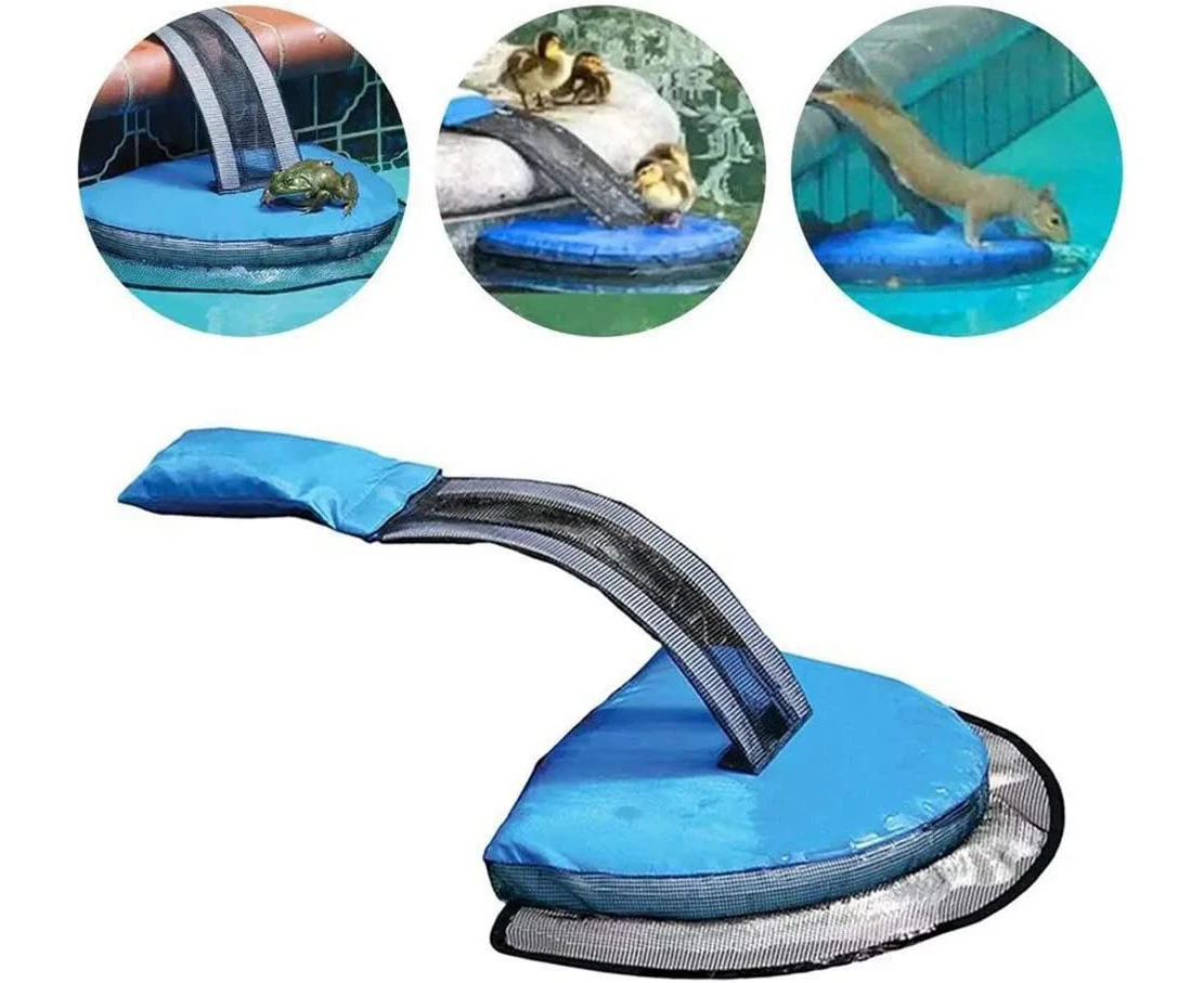 Animal Saving Escape Ramp, Swimming Pool Floating Animal Saver Rescue Tool for Outdoor Critter Frog Chipmunk