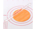 Acrylic Embossing Rolling Pin Fondant Sugar Craft Cake Baking Decorating Tool-H