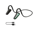 M-D8 Wireless Earphone Bluetooth-compatible 5.2 Bone Conduction Portable Comfortable Wearing Universal Headphone for Sports-Green