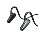 M-D8 Wireless Earphone Bluetooth-compatible 5.2 Bone Conduction Portable Comfortable Wearing Universal Headphone for Sports-Green