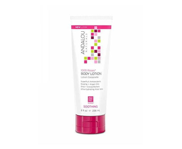 Andalou Naturals 1000 Roses Soothing Body Lotion, 8 Oz