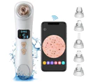 Blackhead Remover Vacuum, Face Suction Pore Cleanser, Pore Vacuum with Camera, 5 Suction Power 6 Probes, USB Rechargeable