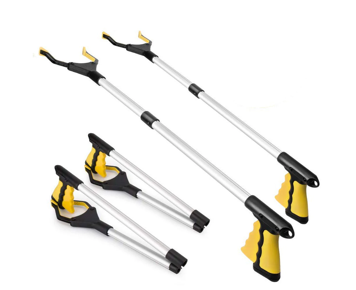 Grabber Reacher Tool for Elderly, 32" Foldable Claw Grabber, Pick Up Stick Grabber, Reacher Grabber Pickup Tool, Trash Picker Upper Grabber, Litt-2 pcs