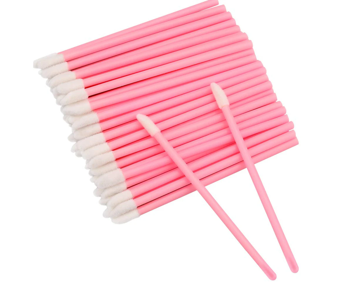 200PCS Lip Gloss Applicators,Disposable Lip Brushes Lipstick Gloss Wands Applicator Perfect Makeup Tool Kits-Green