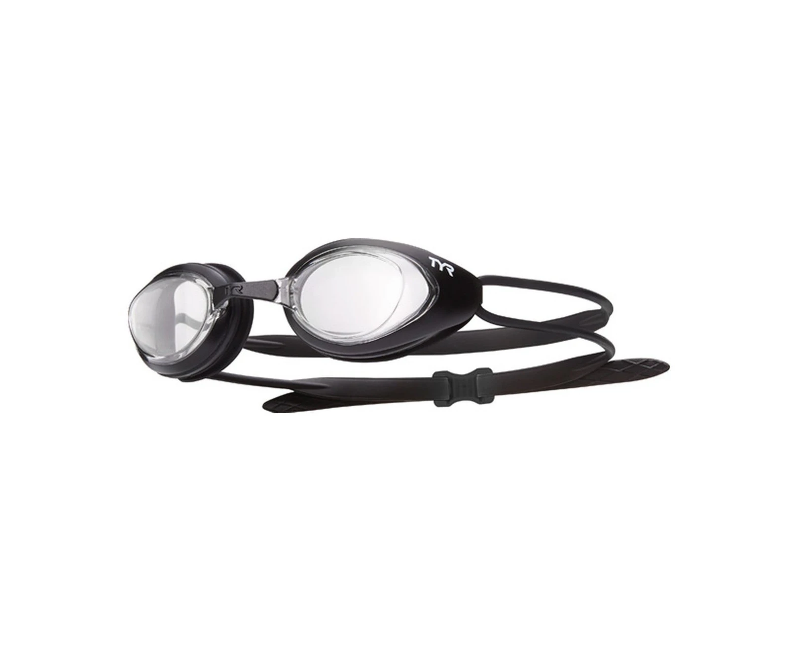 (One Size, transparent black) - TYR Black Hawk Racing Mirrored USA Goggles