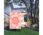 Valentines Day Style Double Sided Printing Flag Banner Home Garden Party Decor-4