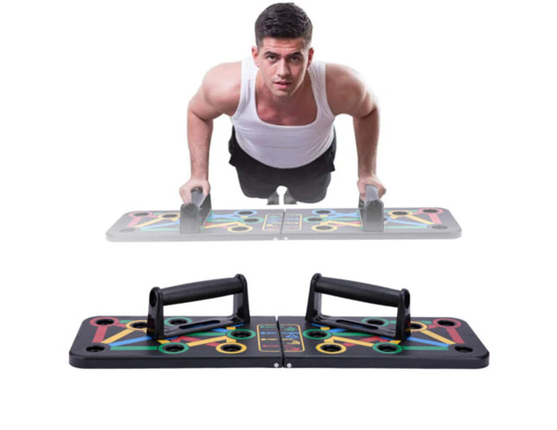 14 in1 Push Up Board Rack Bar Grip Handle Muscle Train Gym Workout Fitness Stand