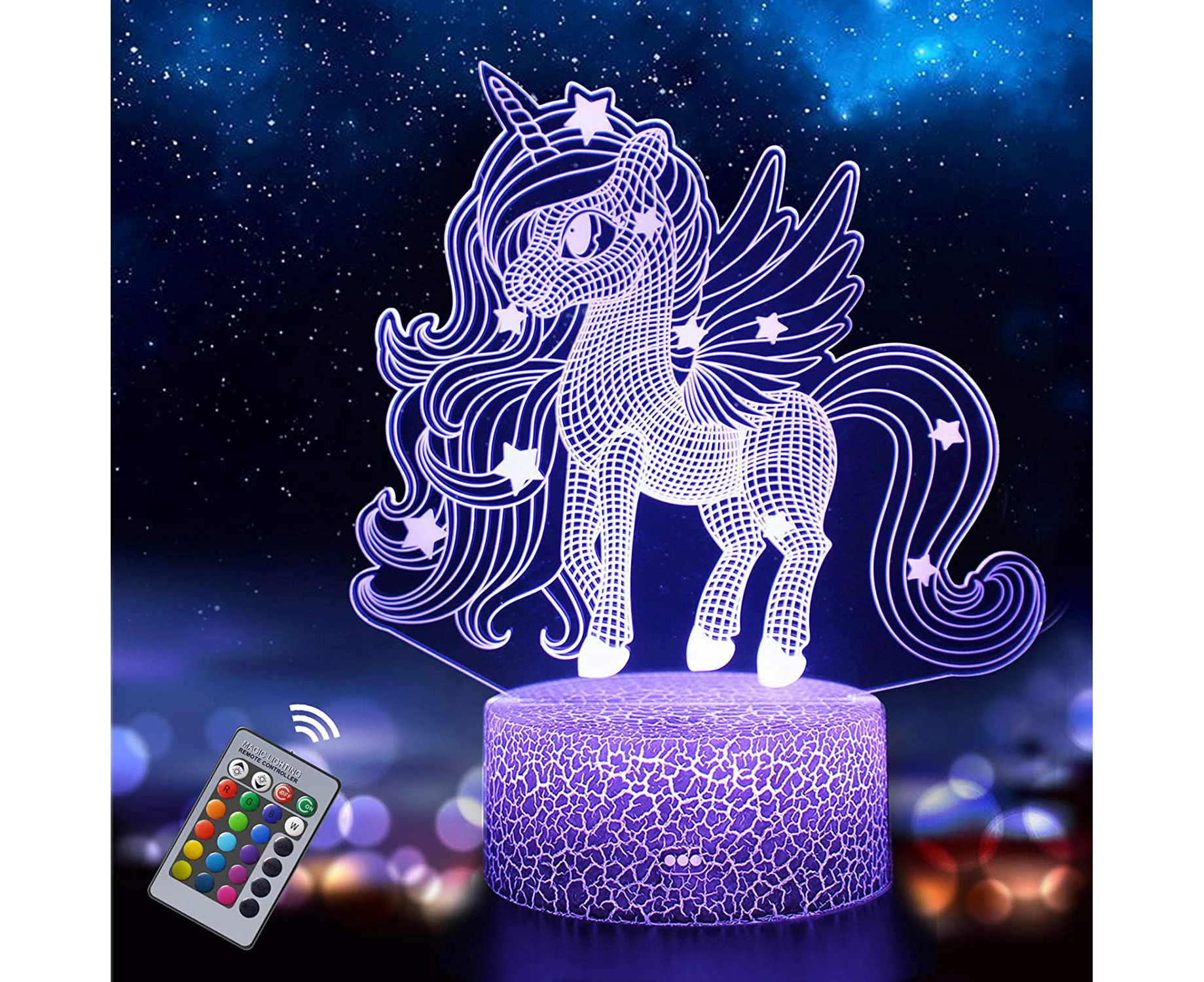 Unicorn Night Light For Kids unicorn Toys For Girls color Changing