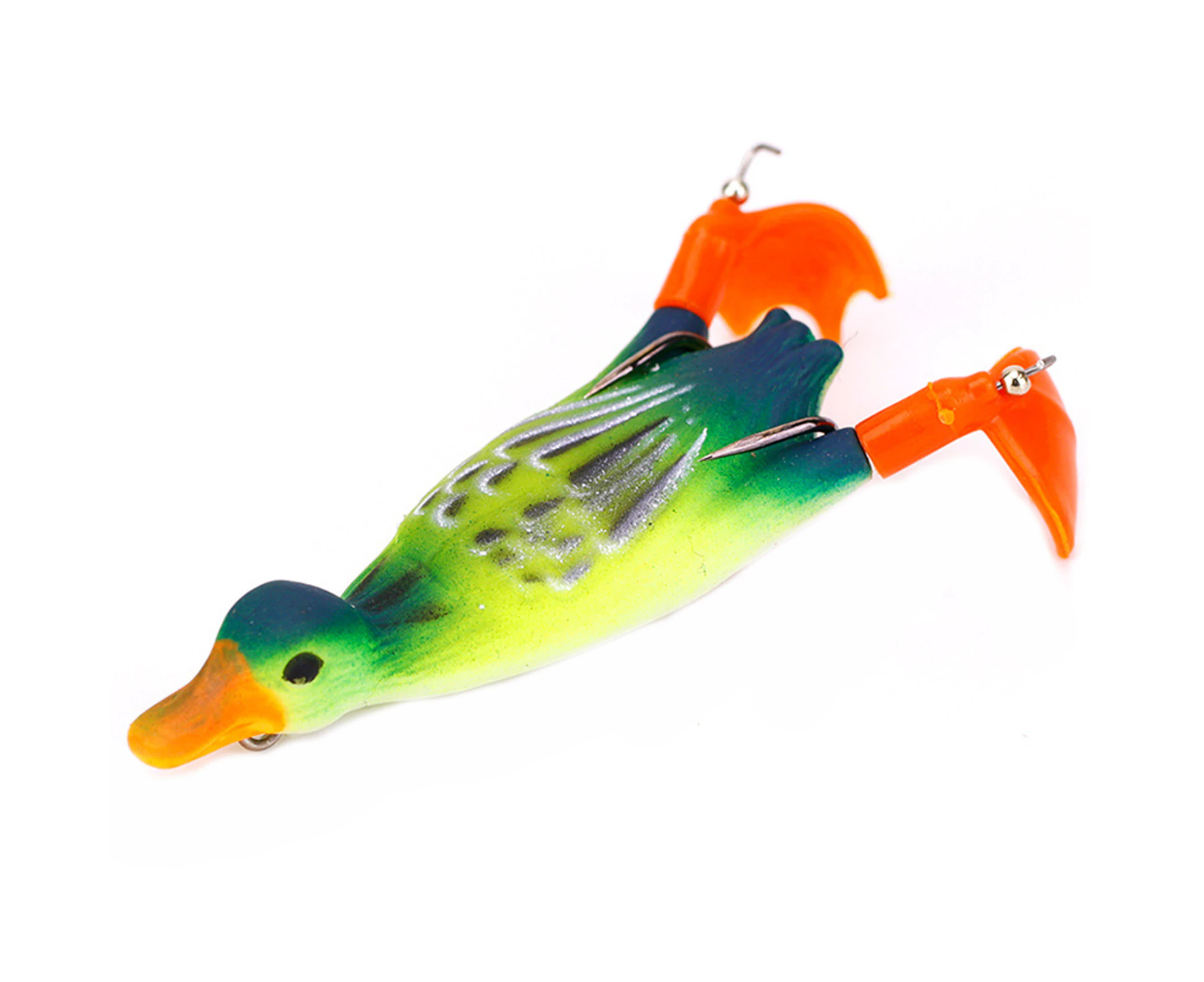 10.5g 9.5cm Fishing Lure Duckling Double Propeller Silicone Floating Rotary Soft Bionic Lures for Fishing Lover 1