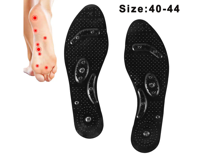 1 pair Gel Acupressure Magnetic Insoles/Inserts for Foot/Feet Therapy, Massaging Insoles for Men & Women