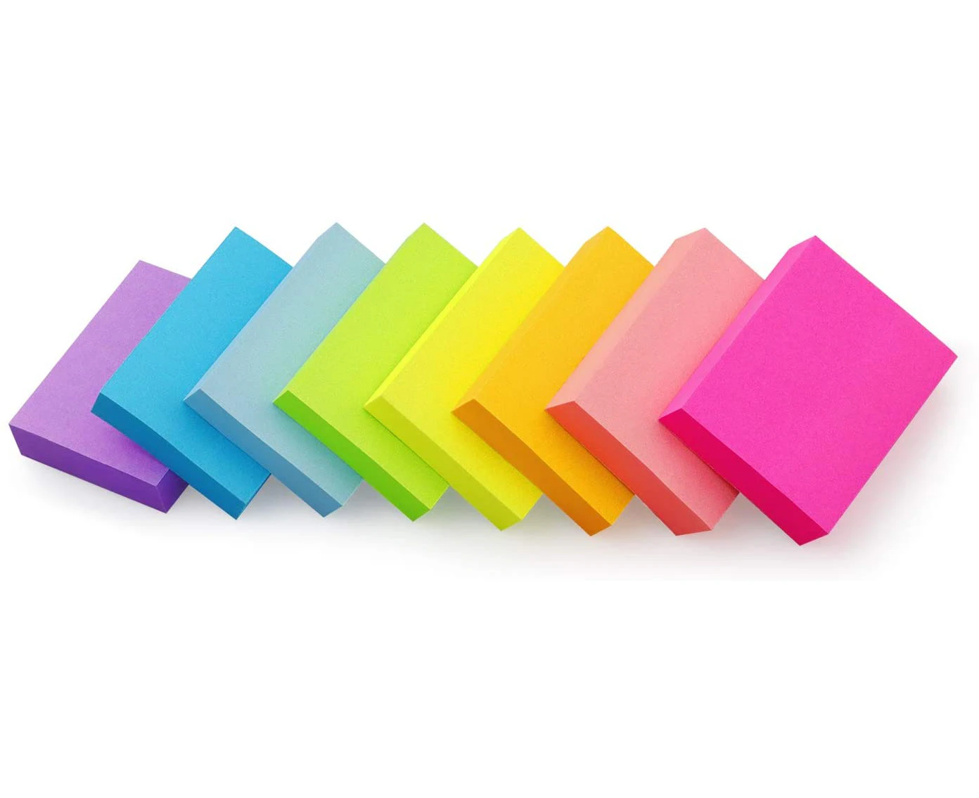 Post-it Notes 1.5x2 Inch Bright Color Self-Adhesive Pads 8 Pads/Pack of 100 Sheets/Pad Total of 800 Sheets