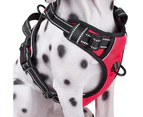 No-Pull Dog Harness Padded Adjustable Pet Vest Harness for Large Dogs Training or Walking - Black