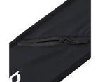 Reflective Waist Pack Lock Zipper Multi Pockets Sport Waistbag With Keychain for Running Black