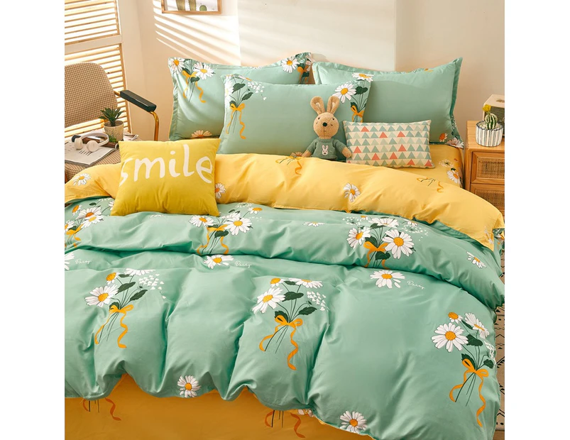 4 Pieces, Quilt Cover Set, (Queen Size) Lightweight Soft Duvet Cover 200*230cmsheets Pillowcases