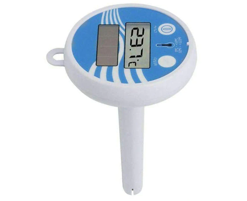 Durable-Solar Powered Digital Thermometer Floating Swimming Pool Water Temperature Gauge for Pool Spa Bathtub