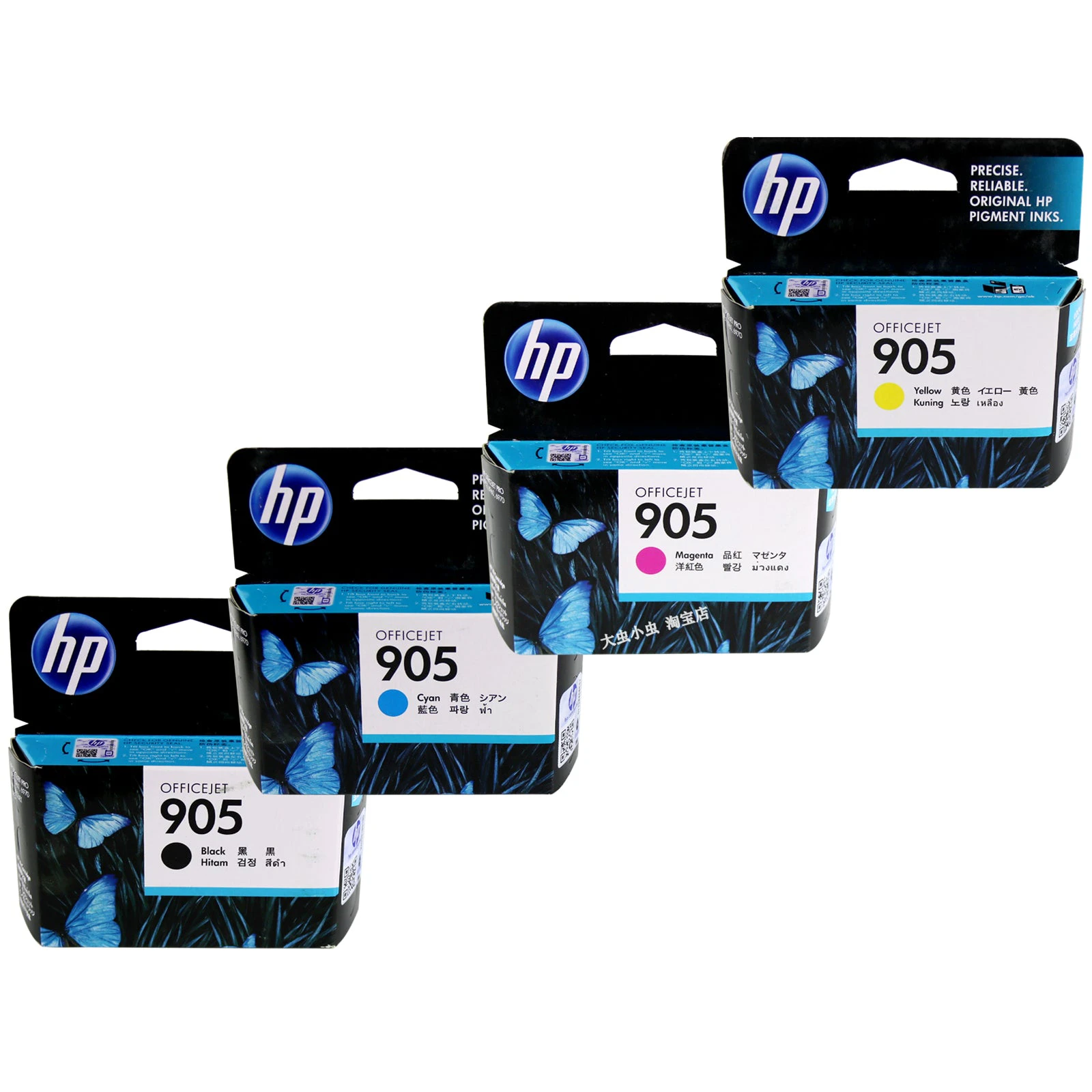 HP 905 4 Colours Value Pack Ink Cartridge Toner J7K33A J7K34A