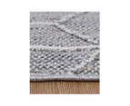 Efate Solomon Grey Geometric Flatweave Rug