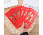 6Pcs Chinese New Year Paper Red Envelopes Packet Money Pocket Wedding Supplies-K