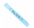 Maternity Pregnant Women Mum To Be Sash Baby Shower Boy Girl Party Decoration-Blue