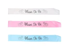 Maternity Pregnant Women Mum To Be Sash Baby Shower Boy Girl Party Decoration-Blue