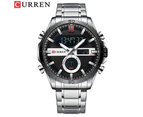 CURREN Fashion Sport Men's Digital Watches Waterproof Chronograph Luminous Wristwatch LED Male Wrist Watch Gift For Men