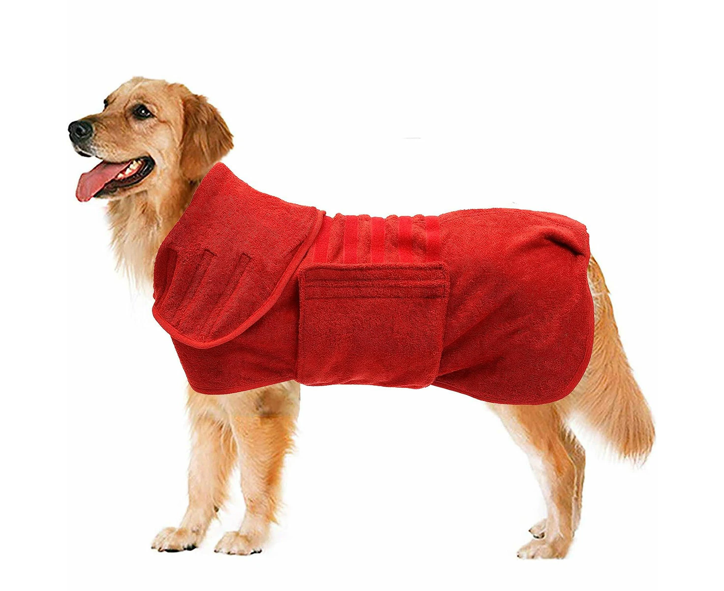 Dry Fast Dog Bag - Dog Bathrobe Towel - Microfibre Fast Drying Super Absorbent Pet Dog Cat Bath Robe Towel