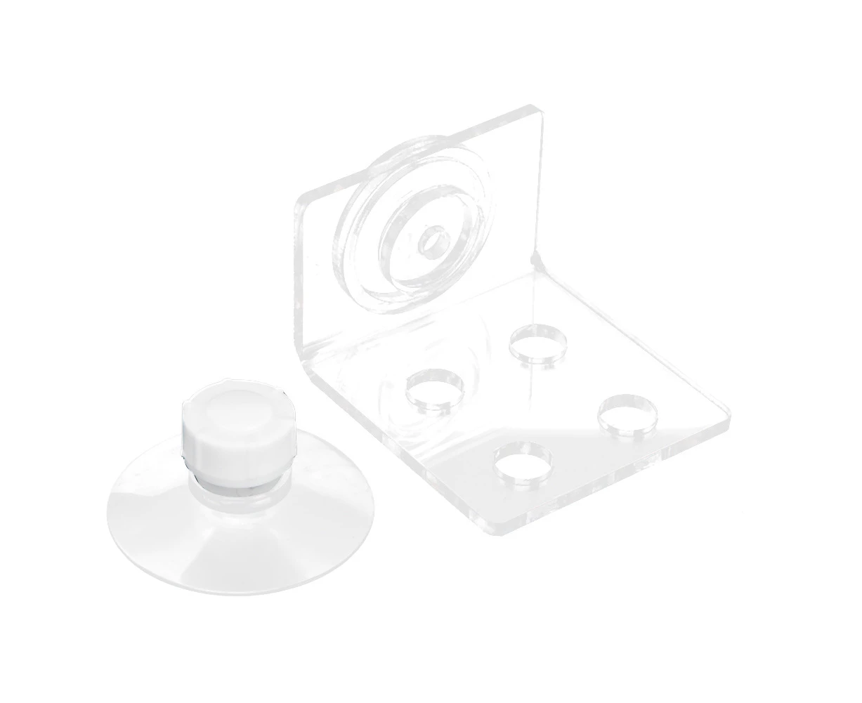 Acrylic Transparent Aquarium 4 Hole Coral Sps Button Snags Bracket Mount Fish Tanks Accessory