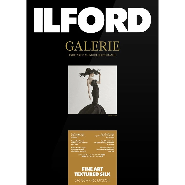 Ilford Galerie Fine Art Textured Silk Photo Paper Sheets 270 GSM