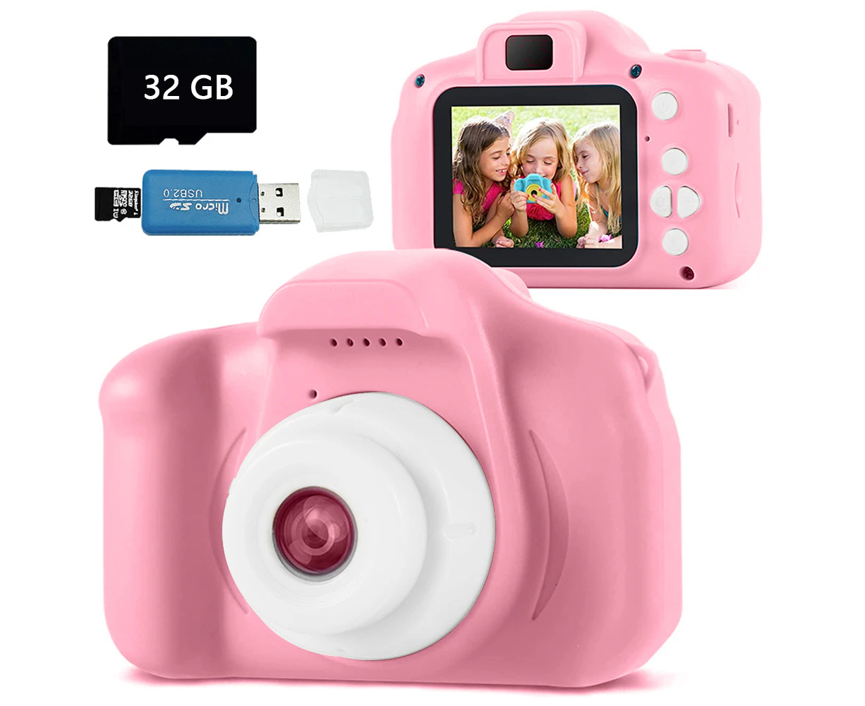 Kids Camera Children Digital Cameras Video Camcorder Toddler Camera - Pink