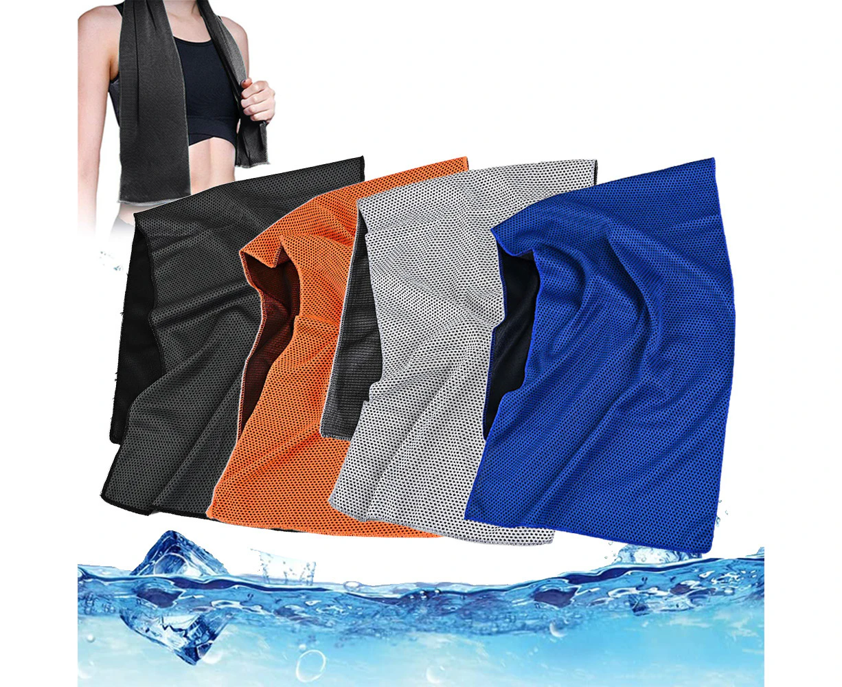 4 Piece Cooling Towel Fitness Towel Cooling Towel For Instant Cooling With 4 Waterproof Bags Microfiber Sports Towel For Camping Hiking Yoga Golf Travel (3