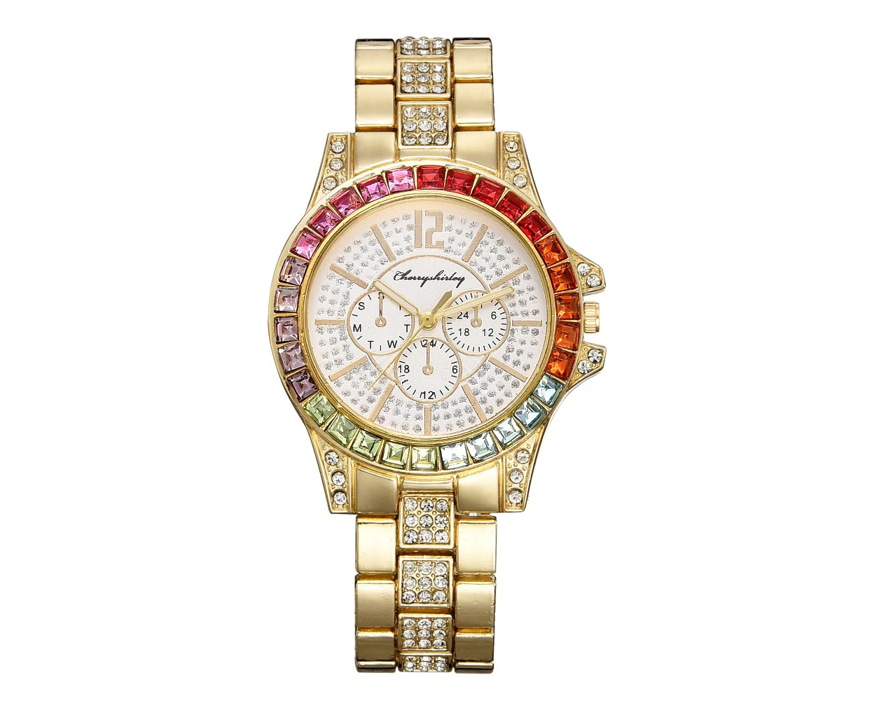 Women Watches Diamond Gold Watch Ladies Wrist Watches Luxury Brand Rhinestone Women's Bracelet Watches Female Relogio Feminino