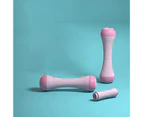 1 Set Exercise Dumbbells Set Adjustable Ergonomic Design PP Home Workouts Dumbbells Weight Pair for Body Sculpting-Pink