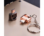 Type C TF Card Reader with Keychain, OTG Memory Card Reader