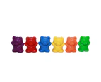 60Pcs Colorful Bear Shape Counters Toy Counting Numbers Classroom Teaching Aids 6g