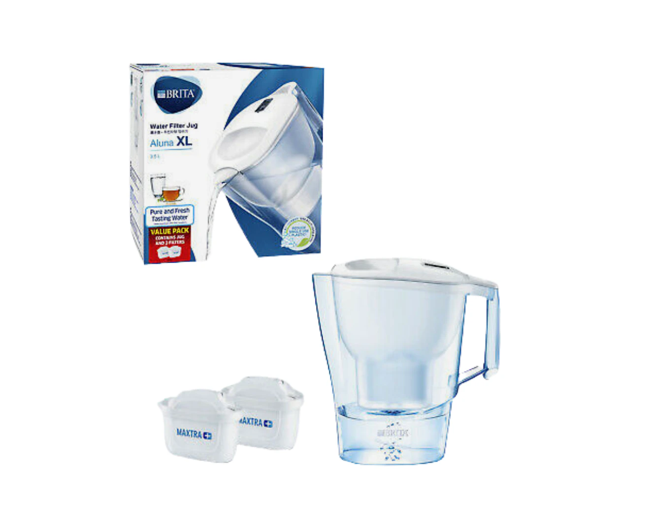 Brita Aluna XL Jug with 2 Filters 3.5 Litre