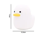 LED Duck Night Light, Cute duck Silicone Nursery Night Light Rechargeable Table Lamp Bedside Lamp with Touch Sensor