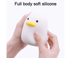 LED Duck Night Light, Cute duck Silicone Nursery Night Light Rechargeable Table Lamp Bedside Lamp with Touch Sensor