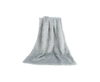 Coral Fleece Blankets Super Soft Shaggy Universal Solid-color Fleece Blankets for Sofa-Grey